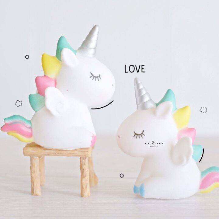 unicorn-figure-โมเดลม้ายูนิคอร์น-ตุ๊กตาตกแต่งบ้าน-ตุ๊กตาตั้งโชว์-ตุ๊กตาแต่งเค้ก