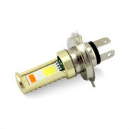Đèn Pha Led Vỏ Nhôm Siêu Sáng Cho Xe Máy Đèn Hạt Cob Nhấp Nháy Đèn Chiếu