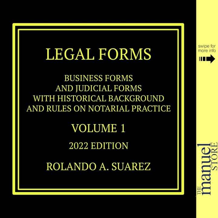 Suarez (2019/2022) Legal Forms Business Judicial Rules on Notarial