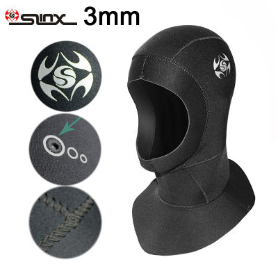 1pc SLINX Scuba Diving Hood 3mm neoprene diving cap hoods dive sporting fishing men Waterproof keep warming hat wetsuit hood new