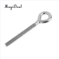 แพคคู่ 2 ตัว Heavy Duty 304 สแตนเลสยาว Lifting Eye สลักเกลียวเชื่อม Eye เมตริกขนาด M10*100MM (2449)