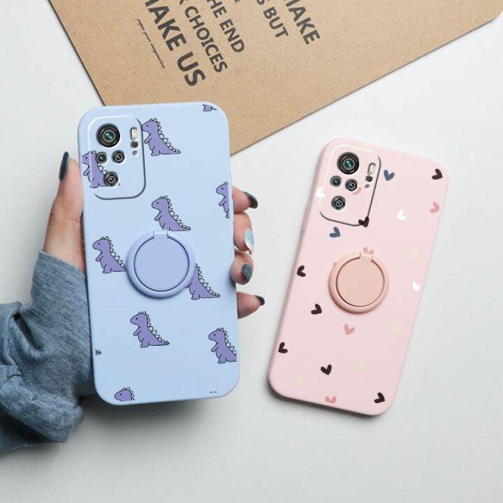 for-redmi-note-10-pro-case-flowers-magnetic-ring-holder-silicone-phone-back-cover-for-xiaomi-redmi-note-10s-note10-10pro-bumper