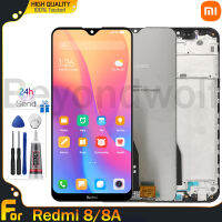 Beyondwolf จอ LCD แบบดั้งเดิมสำหรับ Xiaomi Redmi 8 /Redmi 8A จอแสดงผล LCD แบบสัมผัสหน้าจอชุดประกอบดิจิไทเซอร์อะไหล่ Xiaomi Xiaomi Redmi 8 8A M1908C3IC, MZB8255IN, M1908C3IG, M1908C3IH,MZB8458IN ดิสเพลย์พร้อมกรอบกลาง