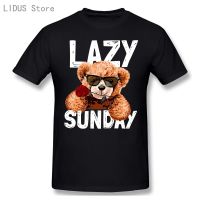Lazy Sunday Teddy Bear T Shirt T-Shirt Graphics Tshirt S Tee Top