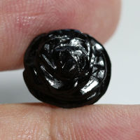 10.95 ct ดอกกุหลาบ สีดำ นิล (Black Spinel)