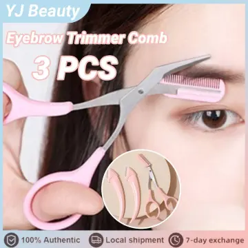 IPC Beauty eyebrow trimming comb scissors beginner eyebrow shaping scissors  with eyebrow comb small scissors eyebrow shaping tool