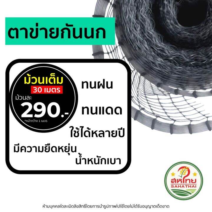 ส่งฟรี-ถูกที่สุดแล้ว-ตาข่ายพลาสติก-กันนก-เอ็นกันนก-ล้อมไก่-หน้ากว้าง1-2เมตร-ขายเป็นเมตร-มีเก็บปลายทาง