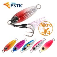 FSTK Micro jig Shore Casting Jigging Spoon 3.5G 5G 7G 10G 15G Rockfishing Slow Drop Micro Cast Metal Jig Saltwater Fishing Lure