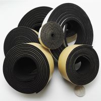 Self-adhesive EPDM Rubber Tape Insulation Gasket Door Window Seals Cushion Black