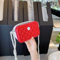 New Pearl Xiaoxiangfeng Candy Color Fashion Childrens Pocket Money Small Square Bag Western Style Girl Princess Shoulder Bag