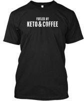 Keto Coffee Fueby O-Neck Cotton T Shirt Men Casual Short Sleeve Loose Tshirt Dropshipping