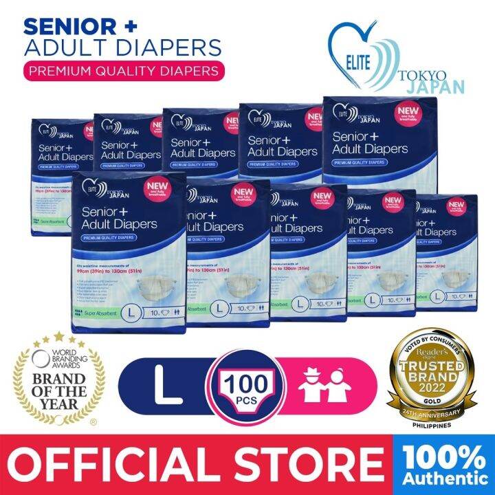 Senior Adult Diapers (Sold in 10 packs) Lazada PH
