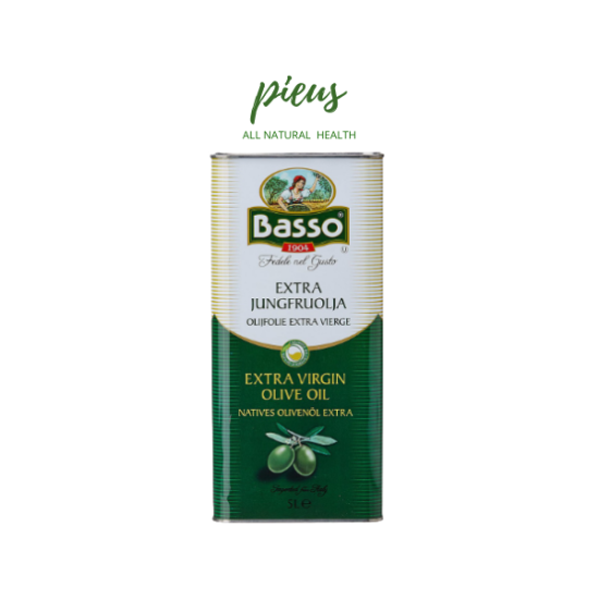 Dầu oliu siêu nguyên chất extra virgin olive oil basso 5 lit - ảnh sản phẩm 1