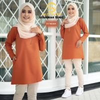 [Shop Malaysia] [best sale] blouse syahirah tunic labuh muslimah bf friendly ada poket wudhu friendly