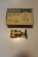 SANWA ประตูน้ำทองเหลือง ซันวา 1 1/2 นิ้ว ยกกล่อง จำนวน 4 ตัว Brass gate valve