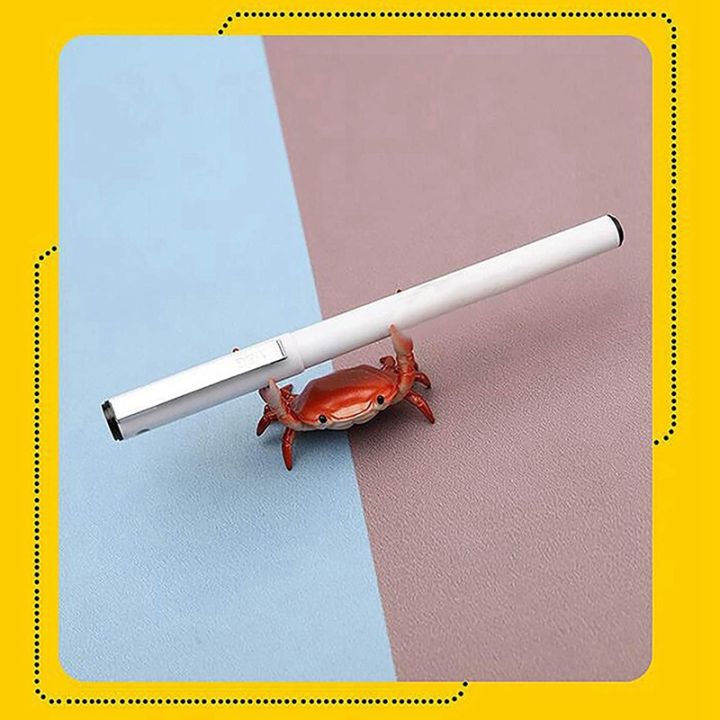 8x-japanese-creative-cute-crab-pen-holder-weightlifting-crabs-penholder-bracket-storage-rack-gift-stationery-b