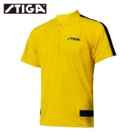 2022 Stiga Team Men Table Tennis Clothes Polo Sportswear Quick Dry Ping Pong Shorts Sport Jerseys Yellow