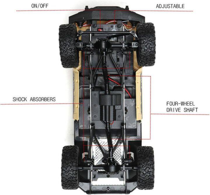 รถบังคับวิทยุ-wpl-c-24-กระบะ-1-16-off-road-ขับเคลื่อน-4-ล้อ-ระบบตัวบังคับเลี้ยว-เซอร์โว-สวยเหมือนจริง-ครอลเลอร์ครอลเลอร์กับหน้า-led-rc-car-สีน้ำเงิน