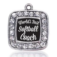 WORLDS BEST VOLLEYBALL COACH TRACK COACH TENNIS COACH SPECIAL ED TEACHER SPANISH TEACHER SOFTBALL COACH SQUARE CHARM