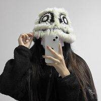 [COD] Chinese style rabbit tiger head wake lion hat female autumn and winter students warm plush woolen tide