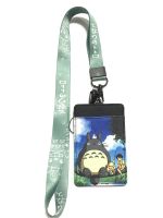 TOTORO PP สายคล้องคอ สายคล้องบัตร ที่ใส่บัตร ซองใส่บัตร ที่ใส่บัตร พร้อมสายคล้องคอ ลาย TOTORO งานดี สวยงาม สำหรับ บัตร 6x8 cm (body 7x11cm) BY NPNN  SHOP