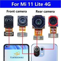 กล้องหน้าด้านหลังเดิมสําหรับ Xiaomi Mi 11 Lite 4G 11lite M2101K9AG M2101K9AI ด้านหลังกล้องหลักโมดูลดูชิ้นส่วนสายเคเบิลแบบยืดหยุ่น