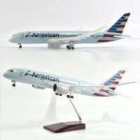 JASON TUTU 43cm American Boeing 787 Plane Model Airplane Model Aircraft Model 1/144 Scale Diecast Resin Airplanes Planes