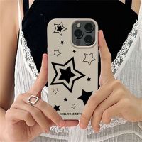 Korean Cute Y2k Star Phone Case For iPhone 14 13 12 11 Pro Max X XR 7 8 Plus SE 3 Lovely Protective Shockproof Soft Cover Funda