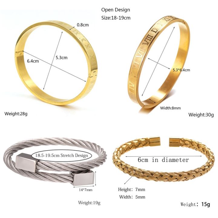Men's Custom Roman Numeral Gold Curb Link Bracelet | Eve's Addiction