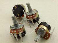 Dimming Potentiometer พร้อมสวิตช์138ประเภทยาวฟุต B50K B100K 250KB500K ความยาว20มม. ดอกไม้ยาว Feet