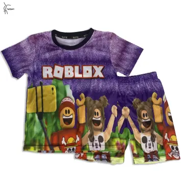 Children's terno jersey T-shirt sweatshirt Clothify Roblox T-shirt for Kids  Game Cartoon Printed Shirts 17005