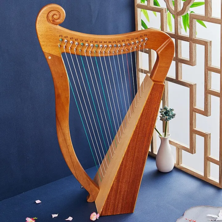 19 String Lyre Piano Solid Wooden High Quality Lyre Harp Portable ...