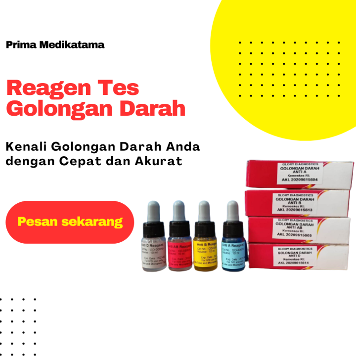 Reagen Tes Golongan Darah Merk Glory Untuk Mengetahui Golongan Darah A ...