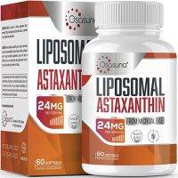 Osasuna Liposomal Astaxanthin 24 MG Supplements, 60 Softgels