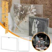 Transparent Acrylic Picture Frame Photo Hook Photo Desktop Square Display Birthday Wedding Frame Picture Ornament Holder Ca I3G9