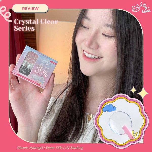 คอนแทคเลนส์-สีใส-ค่าอมน้ำสูง-55-เลนส์นิ่มมาก-ใส่สบายตา-เลนส์ใส-kittykawaii-คอนแทคสีใส