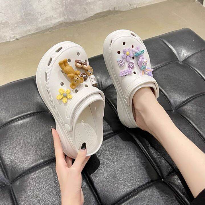 2022 New trendy korean style Crocs Bae Clog with free jibbitz for Women