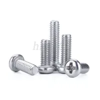 M5 Phillips Round Pan Head Cross Screw 304 Stainless Steel Length 6-100mm