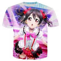 Summer Love Live T-Shirts Anime Sexy Girls 3D Print Streetwear Men Women Casual Fashion Oversized T Shirt Kids Tees Tops Clothes