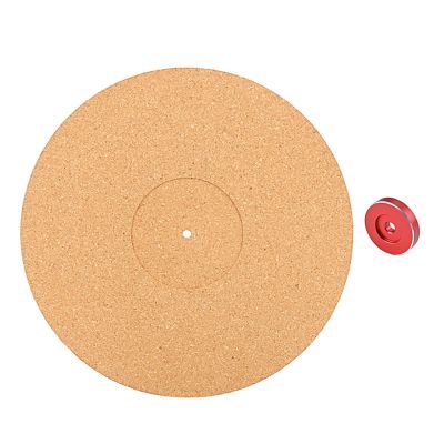 Cork Turntable Mat NonnSlip for 12 Inch LP Vinyl Record with 45 RPM Record Adapter