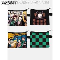 【hot】◆∈  Demon Slayer Anime Coin Wallet Kimetsu No Yaiba Kamado Tanjirou Coins Purse Sacos de armazenamento desenhos animados Bolsa Carteira 1Pc