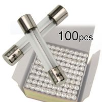 100pcs Motorcycle Glass Fuse Holder Box 6x30 12V 20A Double Solder Protection for Moped Scooter ATV Go Kart Motorbike E-bike