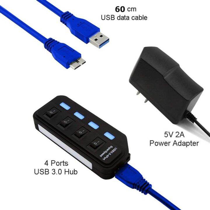 usb-hub-3-0-4-7พอร์ตความเร็วสูง5gbps-สวิตช์เปิดปิดหลายตัวอะแดปเตอร์สำหรับ-macbook-ไฟโปรอุปกรณ์แล็ปท็อป-pc-อากาศ-feona