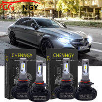 สำหรับ Mercedes-Benz E-Class (W213) ,ปี2017-2021หลอดไฟหน้า LED ไฟต่ำสูง12-24V 6000K สีขาว (2คู่)