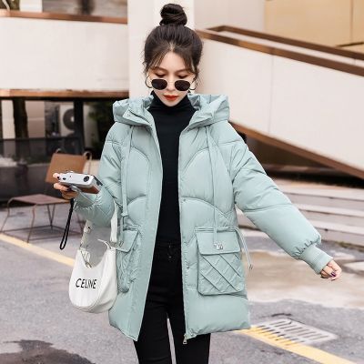 2023 New Womens Parka Winter Jacket Hooded Long Thick Warm Cotton Padded Jackets Parkas Woman Clothing Oversized Parkas Coat