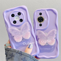 เคสโทรศัพท์ Huawei Nova 11i 11 Pro 10 Pro 9 SE Nova Y91 Y71 Y70 Y90 เคส ดีไซน์ใหม่แฟชั่นสีม่วงสำหรับผู้หญิงมาการองซิลิโคนนิ่มพร้อมยึดผีเสื้อเงา Case 2023