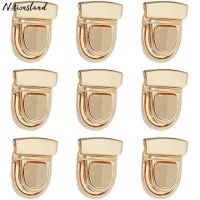 【YF】 Metal Fecho Fechaduras para Artesanato DIY Catch Thumb Lock Fixadores de fivela carteira bolsa 5pcs por conjunto