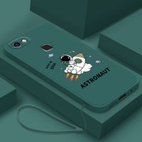 Wemitom Casing For vivo v7 v7 plus phone case Reading Book Rocket Astronaut Soft Liquid Silicone Cover Shockproof Cartoon astronaut