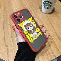 เคสสำหรับ Apple โทรศัพท์ iPhone 15 Plus 15 Pro เคสมือถือแบบแข็งมีน้ำค้างแข็งโปร่งใสเด็กผู้หญิงน่ารักแสนซนน่ารักการ์ตูนตาโตหลังเต็มตัวเคสป้องกันกล้อง