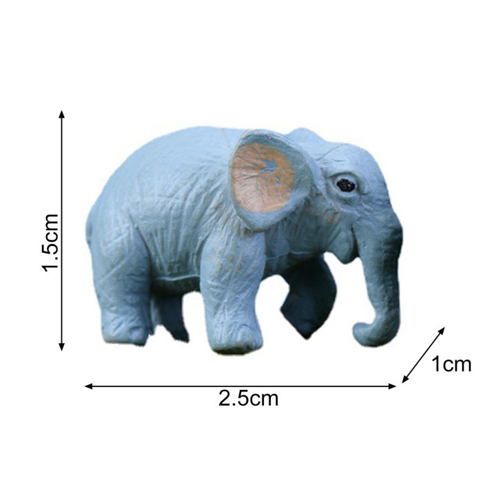 sanwood-ไม้พาย-รูปช้างทำด้วยมือ2ชิ้นรูปดัง-pvc-ภูมิทัศน์ขนาดเล็กเครื่องประดับรูปช้างการ์ตูนสำหรับบ้านรูปปั้นช้างยอดเยี่ยม